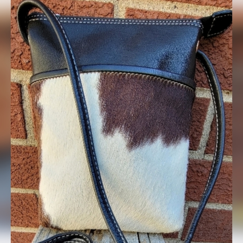 Cowhide Leather Crossbody Bag